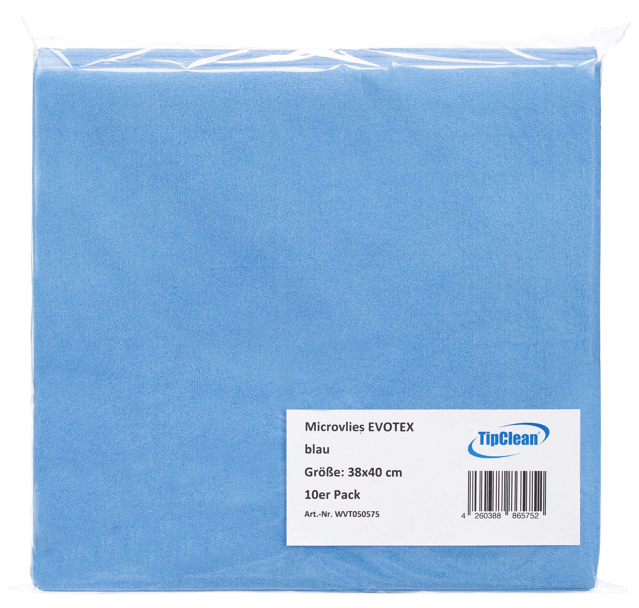 TipClean Microvlies EVOTEX blau 38 x 40 cm - 10er Pack